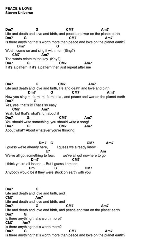 13,423 views, added to favorites 644 times. . Steven universe chords